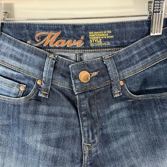 Mavi Vanna Style Jean Shorts Waist Size 24 Blue Denim Mid Rise - Picture 3 of 11